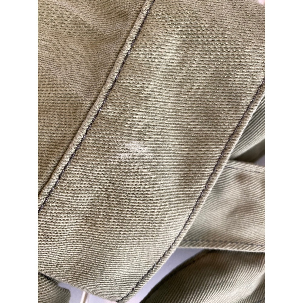 Topshop Womens‎ Olive Green Belted Shirt Jacket UK M US 8-10 Utility Pockets - Picture 7 of 8
